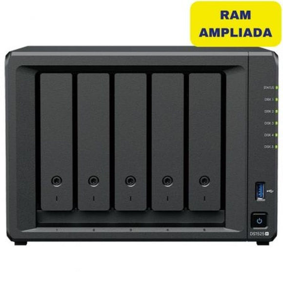 NAS Network Storage Synology DS1525+/32G Black AMD Ryzen R1600-0