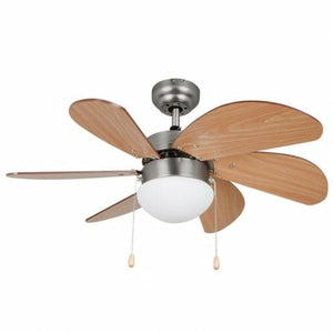 Ceiling Fan with Light Orbegozo CP15075N Wood 50 W-0