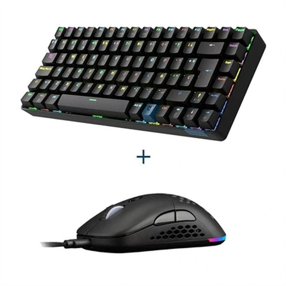 Keyboard and Mouse Hiditec GKE010006 Spanish Qwerty-0