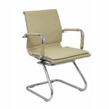 Reception Chair Yeste Confidente Patín P&C 256CPCR White Black Beige-0