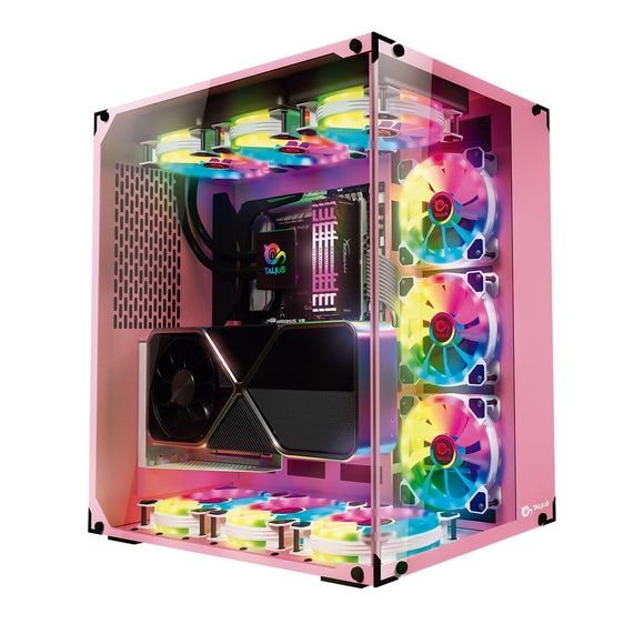 ATX Semi-tower Box Talius CRONOS Pink-0