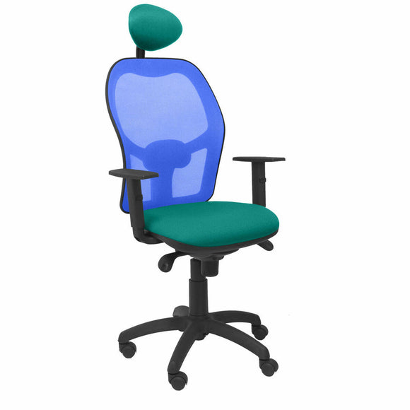 Office Chair with Headrest Jorquera  P&C BALI39C Turquoise-0
