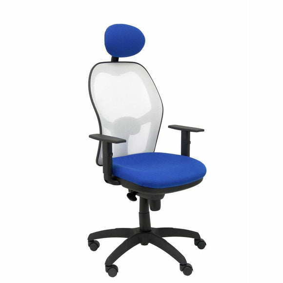 Office Chair with Headrest Jorquera  P&C ALI229C Blue-0