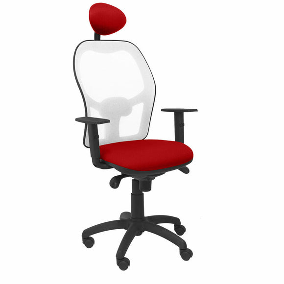 Office Chair with Headrest Jorquera P&C ALI350C Red-0