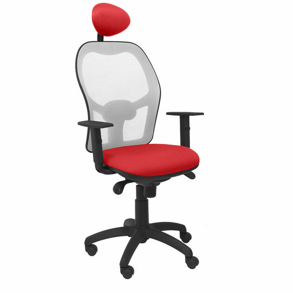 Office Chair with Headrest Jorquera P&C ALI350C Red-0