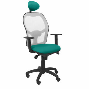 Office Chair with Headrest Jorquera P&C BALI39C Turquoise-0
