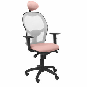 Office Chair with Headrest Jorquera P&C ALI710C Pink-0