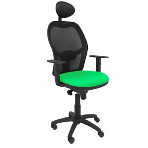 Office Chair with Headrest Jorquera P&C BALI15C Green-0