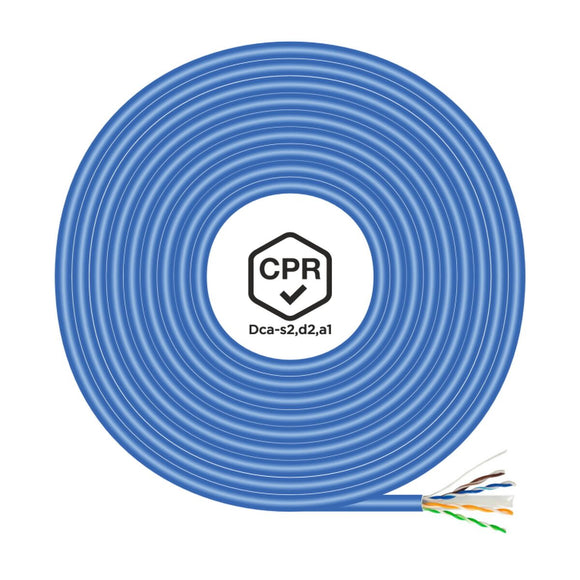 UTP Category 6 Rigid Network Cable Aisens A135-0663 Blue 305 m-0