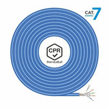 FTP Category 7 Rigid Network Cable Aisens AWG23 Blue 500 m-2