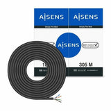 UTP Category 6 Rigid Network Cable Aisens AWG24 Black 305 m-1