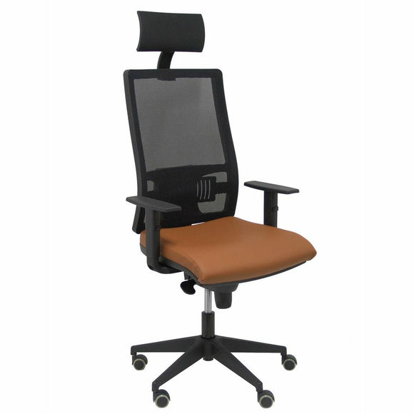 Office Chair with Headrest Horna P&C Brown-0