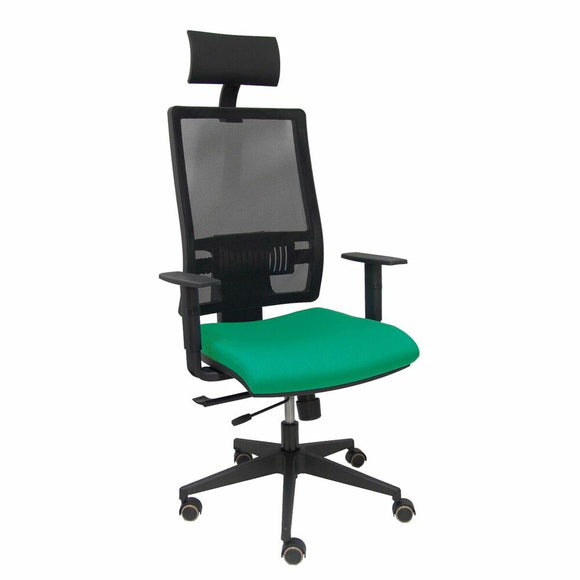Office Chair with Headrest P&C B10CRPC Emerald Green-0
