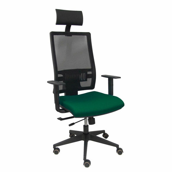 Office Chair with Headrest P&C B10CRPC Dark Dark green-0