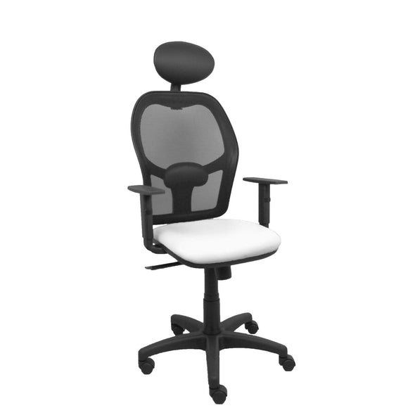 Office Chair with Headrest P&C B10CRNC White-0