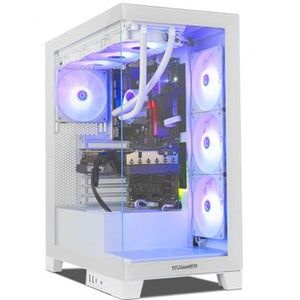 ATX Semi-tower Box Nox NXHUMMERGLOCKWH White-0