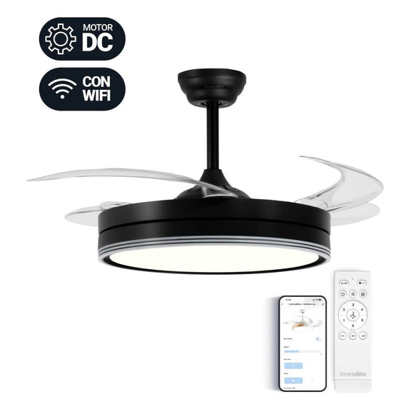 Ceiling Fan Universal Blue Black-0