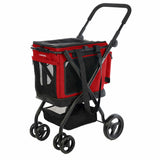 Shopping cart Carlett CUBE P RUBY Red-0