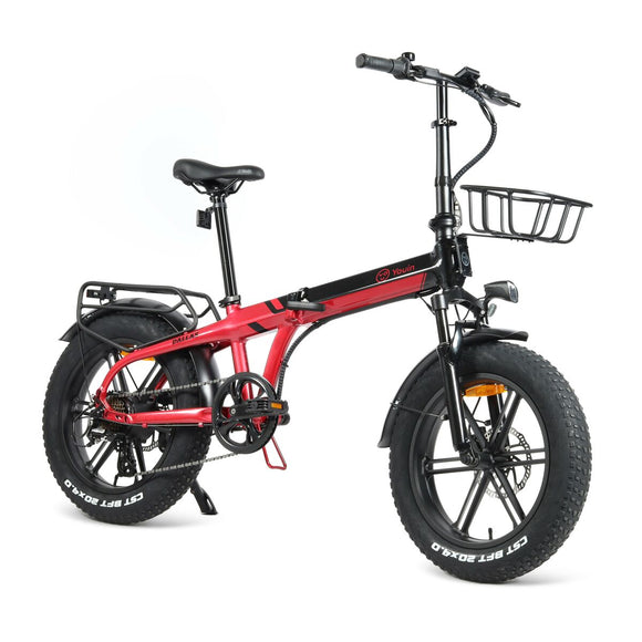Electric Bike Youin BK1650R DALLAS Black Red 250 W 20