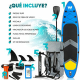 Inflatable Paddle Surf Board with Accessories Winvey SUP-B Blue-0