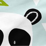 Quilt Cover without Filling HappyFriday Moshi Moshi Panda garden blue Blue 90 x 200 cm-1