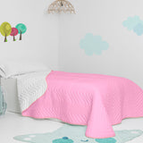 Bedspread (quilt) HappyFriday Basic Kids Arista Pink 180 x 260 cm-5