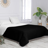 Reversible Bedspread HappyFriday Basic Dash Black 180 x 260 cm-6