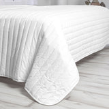 Bedspread (quilt) HappyFriday Basic Dash White 270 x 260 cm-5