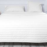 Bedspread (quilt) HappyFriday Basic Dash White 270 x 260 cm-3