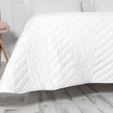 Bedspread (quilt) HappyFriday Arista White 270 x 260 cm-2