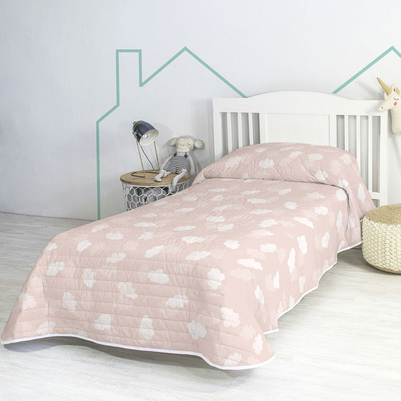 Bedspread (quilt) HappyFriday BASIC KIDS Pink 180 x 260 cm-0