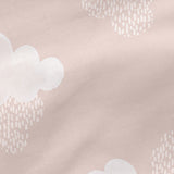 Quilt Cover without Filling HappyFriday Basic Kids Clouds Pink 105 x 200 cm-1