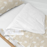 Quilted Zipper Bedding HappyFriday Basic Clouds Beige 105 x 200 cm-3