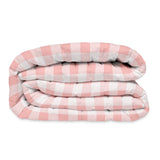 Bedspread (quilt) HappyFriday Basic Kids Pink 180 x 260 cm Gingham-3