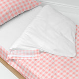 Quilt Cover without Filling HappyFriday Basic Kids Vichy Pink 105 x 200 cm-3