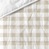 Bedspread (quilt) HappyFriday Basic Vichy Beige 180 x 260 cm-2