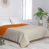 Reversible Bedspread HappyFriday Basic Dash Orange 270 x 260 cm-2