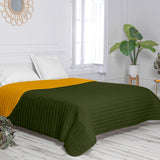 Reversible Bedspread HappyFriday Basic Dash Yellow Green 180 x 260 cm-6