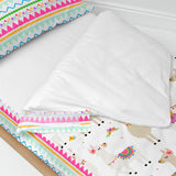 Quilt Cover without Filling HappyFriday Moshi Moshi Cute Llamas Multicolour 90 x 200 cm-3