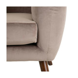 Armchair 81 x 73 x 70 cm Synthetic Fabric Wood Taupe-2