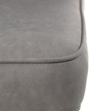 Dining Chair Grey Synthetic Leather Wood Metal 58 x 58 x 81,5 cm-4