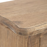 Nightstand Natural Mindi wood 40 x 30 x 72 cm-4