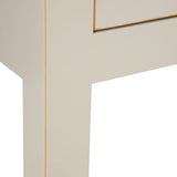 Hall Table with Drawers ORIENTAL CHIC 100 x 28,5 x 75 cm Taupe DMF-1