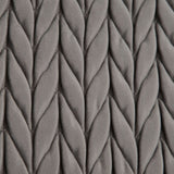 Bench 111 x 44 x 41,5 cm Synthetic Fabric Grey Metal-5