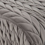 Bench 111 x 44 x 41,5 cm Synthetic Fabric Grey Metal-4