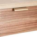 Console HONEY Natural Paolownia wood MDF Wood 80 x 40 x 78 cm-4