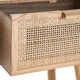 Console HONEY Natural Paolownia wood MDF Wood 80 x 40 x 78 cm-3
