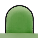 Bench 110 x 40 x 68 cm Synthetic Fabric Metal Green-5