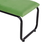 Bench 110 x 40 x 68 cm Synthetic Fabric Metal Green-1