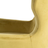 Armchair 75 x 83 x 103 cm Synthetic Fabric Wood Mustard-5
